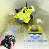 GPS Fishing Bait Boat w/ 3 Bait Containers Automatic Bait Boat 400-500M Remote Range Fishing Accessories Sea Ftackle