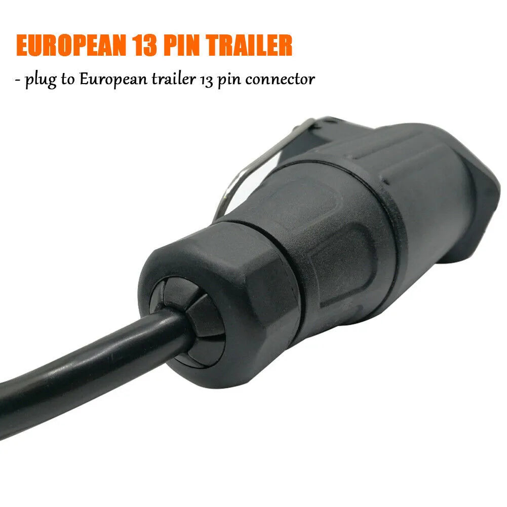 car converter US 7 Way Plug To European 13 Pin US 7 Way to EU 7 US 4 to EU 7 Round Connector Trailer Light Converter Accessories