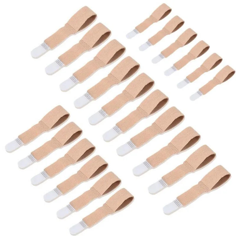 3/6/12/18Pcs Toe Finger Straightener Hammer Tape Hallux Valgus Corrector Bandage Toe Separator Splint Wraps Foot Care Supplies