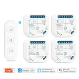 WiFi Curtain Roller Shutter Switch Module with RF Remote Tuya Smart Life App Timer Google Home Alexa Voice Control