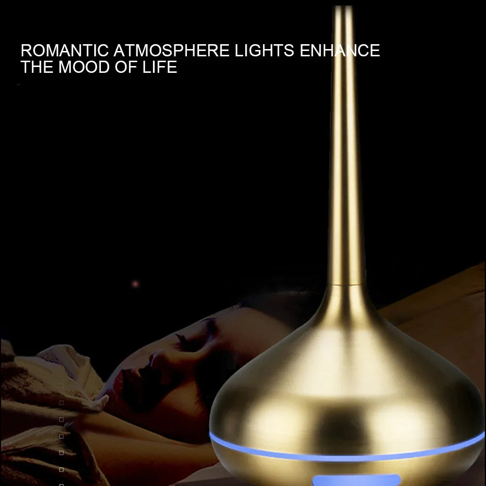 120ml LED Light USB Air Humidifier Home A-roma Essential Oil Fine Mist Diffuser Elegant Humidifier Home Decoration Face Steamer