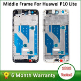 For Huawei P10 Lite Middle Frame Bezel Middle Plate Cover For p10 lite LCD Frame WAS L03LX3 LX2 WAS AL00 TL10 Back batter cover