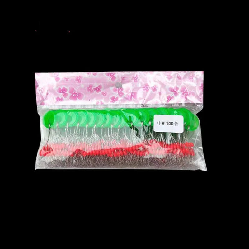 100set 600pcs Fishing Line Rubber Stopper Resistance Beans Fishing Float Stops Spinner Red Olives Stopper Bean