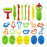 26Pcs Plastic Play Dough Model Tools Set Toy Educational Creative 3D Plasticine Mold Modeling Clay Kit Slime Toys For Children