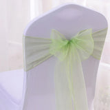 50/100pcs High Quality Sash Organza Chair Sashes Wedding Chair Knot Decoration Chairs Bow band Belt Ties For Banquet Weddings