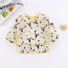 Baby Bibs New Cute Children Baby Stuff Toddler Waterproof Long Sleeve Art Smock Feeding Bib Apron for Kids 1-4 Years