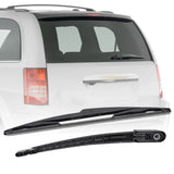 Erick's Wiper 14" Rear Wiper Blade & Arm Set Kit For Chrysler Town & Country 5 V 2008 - 2016 Windshield Windscreen Rear Window