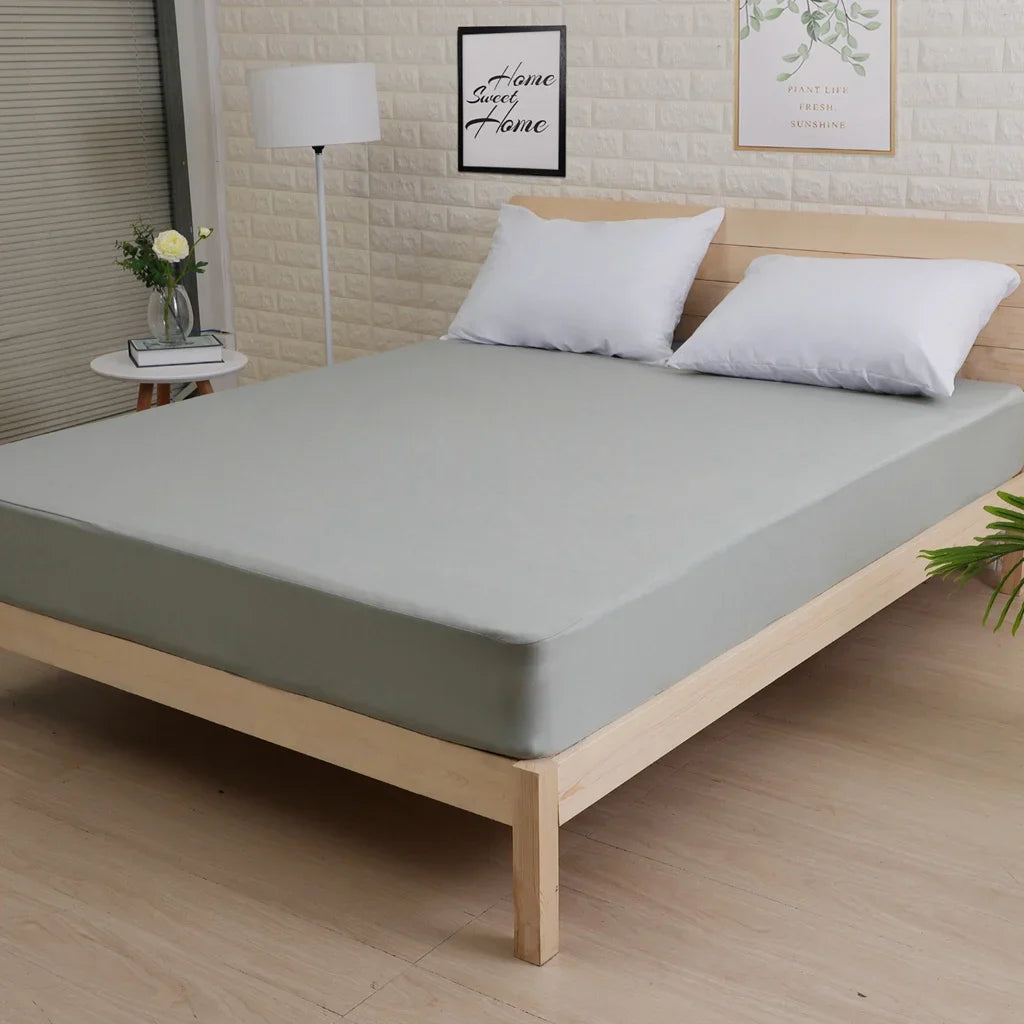 Waterproof Bed Cover Smooth Microfiber Mattress Protector Waterproof Fitted Sheet Anti-mite Mattress Pad sabanas cama 150