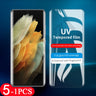 5Pcs UV glass screen protector for Samsung Galaxy s21 Ultra s20 note 20 10 pro s10 5G s9 s8 plus UV tempered protective film