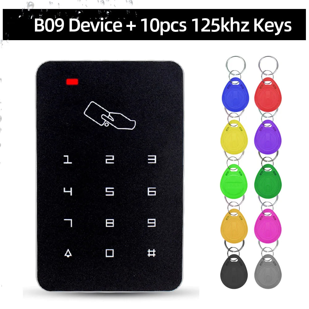 Standalone Access Controller RFID Access Control Keypad Waterproof Rainproof Cover digital panel Card Reader Door Lock System