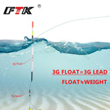 FTK Barguzinsky Fir 5Pcs/Lot Bobber Fishing Float  Length 17cm/20.5cm  Float  1G 3G For Carp Fishing Tackle Accessories