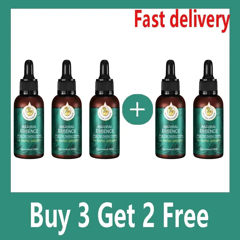 Hair Fast Growth And Care Essential Oil Natural Ginger Hair Regrowth Products Serum Hair Care Loss Series