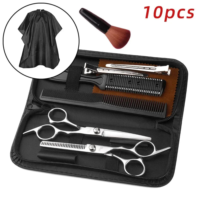 Hair Scissors Professional Hairdressing  Set Barber Thinning Shears Hair Cutting Tool Hairdresser Scissors