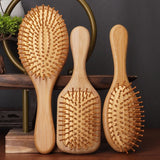 Hair brush Women Massage Bamboo Combs Anti-static High Quality Detangling Reduce Hair Loss Styling Tool Barber Accessories