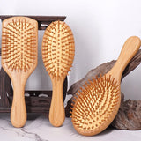 Hair brush Women Massage Bamboo Combs Anti-static High Quality Detangling Reduce Hair Loss Styling Tool Barber Accessories