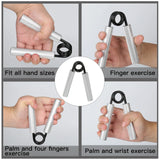 Hand Grip Fitness Workout Finger Trainer Strength Exercise Foam Wrist Grippers Rehabilitation Power Muscle Recovery Training Gym