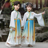 Hanfu Boys Girl Traditional Chinese Dress School Clothes Style Ancient Children's Performance Students Red Modern Hanfu Kids