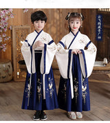 Hanfu Boys Girl Traditional Chinese Dress School Clothes Style Ancient Children's Performance Students Red Modern Hanfu Kids