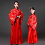 Hanfu Children 2023 Chinese Costume Kids Flower Girl Dresses Traditonal Stage Wear Women Dance Costume Adult Fairy Dress