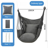 Hanging Swing Canvas Hanging Chair College Student Dormitory Hammock with Pillow Indoor Camping Swing Adult Leisure Chair