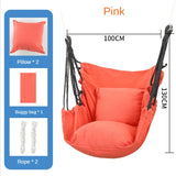 Hanging Swing Canvas Hanging Chair College Student Dormitory Hammock with Pillow Indoor Camping Swing Adult Leisure Chair