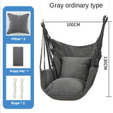 Hanging Swing Canvas Hanging Chair College Student Dormitory Hammock with Pillow Indoor Camping Swing Adult Leisure Chair