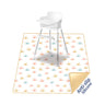 HappyFlute Splat Mat for Under High Chair/Arts/Crafts Washable Waterproof Anti-Slip Floor Splash Mat Portable Baby Play Mat