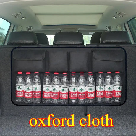 Car Rear Seat Back Storage Bag Multi Hanging Nets Pocket Trunk Organizer Auto Stowing Tidying Interior Accessories Supplies