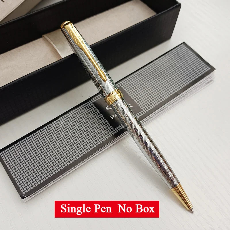 Classic Design Brand PARKER Metal Ballpoint Pen Blue Ink Business Office Signature Ballpoint Pens