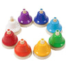 8-Note Hand Bell Children Music Toy Rainbow Percussion Instrument Set 8-Tone Bell Rotating Rattle Beginner Educational Toy Gift