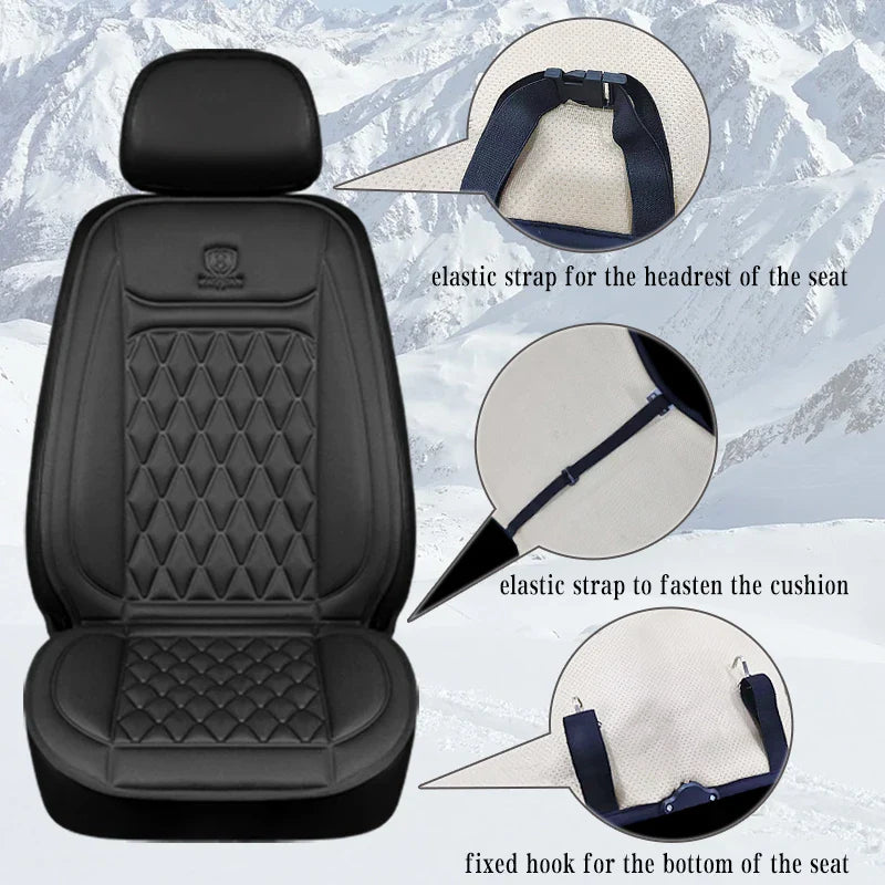 Karcle Heated Car Seat Cover Electric Heated Car Cushion Winter Car Seat Heating Pad Auto Seat Cover Car Accessories