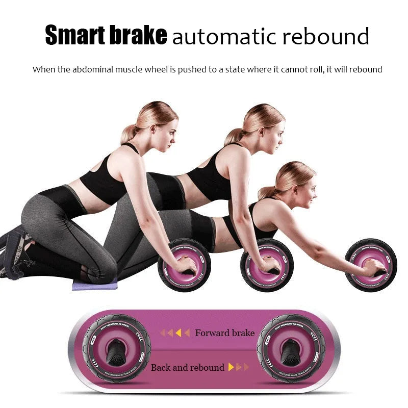 Abdominal Trainer Silent Plate Trainer Abdominal Workout Healthy Abdominal Roller Automatic Rebound Abdominal Training