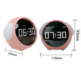 Night Light Cute Expression Alarm Clock Child Alarm Clock Voice Controlled Light Multifunctional For Home Thermometer