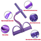 4 Tube Resistance Band Elastic Pull Rope Gym Home Exercise Pedal Ankle Joint Weight Loss Sport  Workout Fitness Equipment