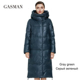 GASMAN 2022 New warm long thick parka Women's winter jacket for womens hooded outwear clothes Female coat women down jacket 027