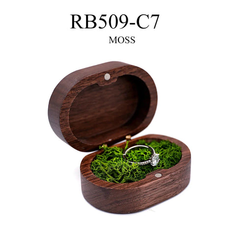 Marriage Engagement Wooden Ring Box for Wedding Custom Proposal Engraved Ring Bearer