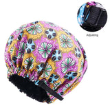 2021 Oversize Africa print invisible adjustable Ribbon Headband Beauty Salon Hat Soft Nightcap Bohemian Women's Hair Accessories