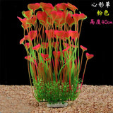 24-52cm Large Aquarium Plants Plastic Grass Fish Tank Decor Artificial Fake Water Plant Ornaments Aquarium Accessories