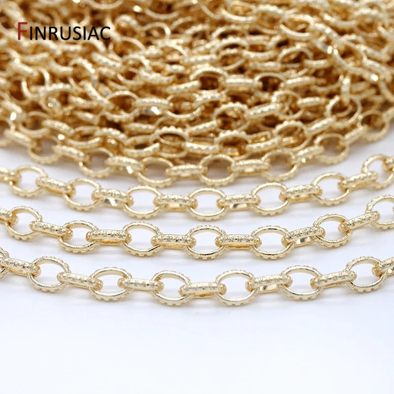 2021 New Trendy 4mm Round O-Shape Chain Big 7*9mm Thick Chain DIY Hand-Made Necklace Bracelet Making Materials Chain Spool