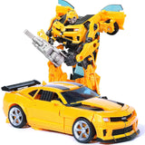 Haizhixing Newest Transformation Toys Plastic ABS Anime Action Figure KO Robot Car Aircraft Model Deformation Kids Gift H605