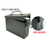 30 Cal Metal Ammo Case Can Military and Army Solid Steel Holder Box for Long-Term Shotgun Rifle Nerf Gun Ammo 30 Storage Safe