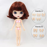 ICY DBS Blyth Doll 1/6 BJD Joint Body White Skin Special Offer On Sale Random Eyes Color 30cm TOY Girls Gift Anime