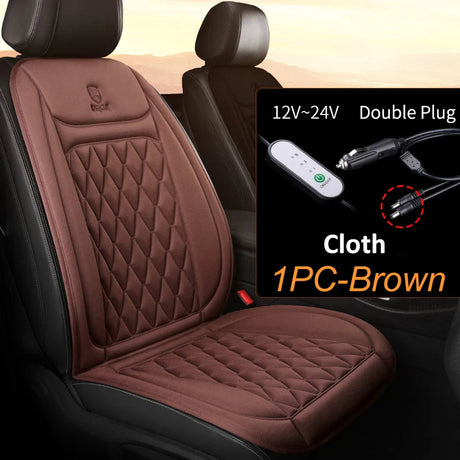 Karcle Heated Car Seat Cover Electric Heated Car Cushion Winter Car Seat Heating Pad Auto Seat Cover Car Accessories