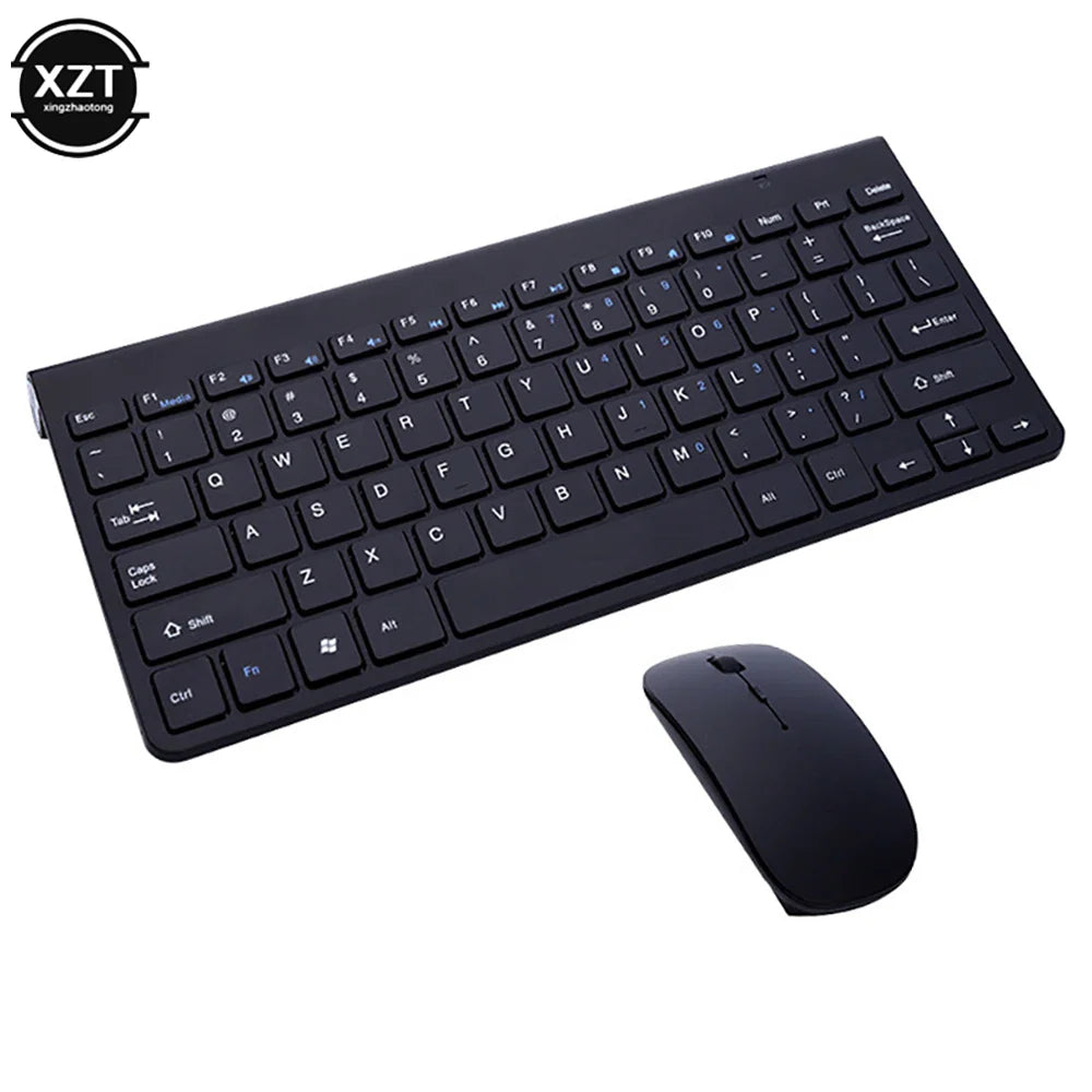 2.4G Wireless Keyboard and Mouse Mini Multimedia Keyboard Mouse Combo Set for Notebook Laptop Mac Desktop PC with USB Receiver