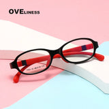 Kids Round Glasses Myopia Optical Eyeglasses Glasses Frame boy girl Prescription Silicone Flexible Children’s Glasses eyewear