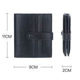 2022 New Mini Men Card Wallets Customized Hasp 14 Card Holders Card Wallet PU Leather Thin Male Card Purse Mini Carteria