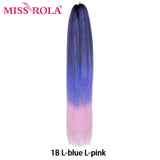 Miss Rola Synthetic 28Inch 100G 2023 New Hair Extension Yaki Straight Jumbo Braiding Hair Pre-Stretched Braid Kanekalon Hair