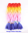 Luxury ForBraiding 3pcs bulk buy Henlon 24inch 60cm Folded Two Three Tone Color Ombre Braiding Synthetic Jumbo Braids