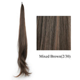 Soowee Long Synthetic Hair Extension Blonde Wrap Pony Tail Flexible Hair Ponytails Hairpieces