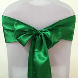 10/50/100pcs Satin Chair Sashes Wedding Chair Bow Knot Ribbon Tie For Party Hotel Event Banquet Birthday Decoration